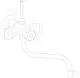 IS-Entleerungs-Mischarm-Spezialarmaturen-Chrom-B2220AA gallery number 2